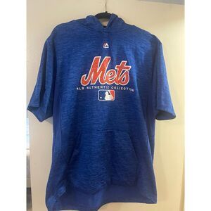 NEW YORK METS short sleeve hoodie XL